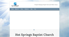 Desktop Screenshot of hotspringsbaptist.org