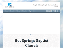 Tablet Screenshot of hotspringsbaptist.org